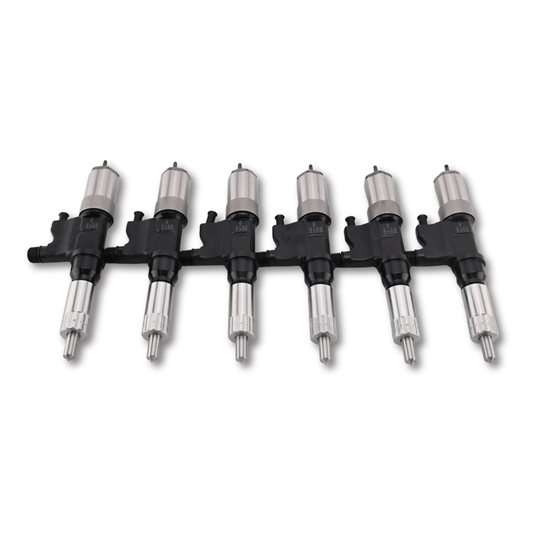 6 Pcs Fuel Injector 095000-0451 095000-0501 for Isuzu Engine 4HK1 6HK1 FTR Hitachi ZX200 ZX240 - Fuel Parts Depot