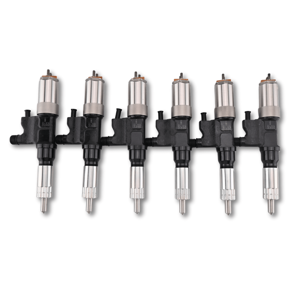 6 Pcs Fuel Injector 095000-0451 095000-0501 for Isuzu Engine 4HK1 6HK1 FTR Hitachi ZX200 ZX240 - Fuel Parts Depot