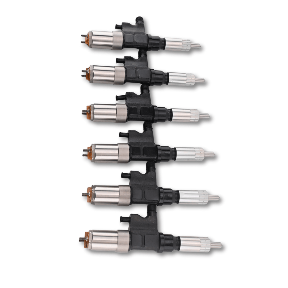 6 Pcs Fuel Injector 095000-0451 095000-0501 for Isuzu Engine 4HK1 6HK1 FTR Hitachi ZX200 ZX240 - Fuel Parts Depot
