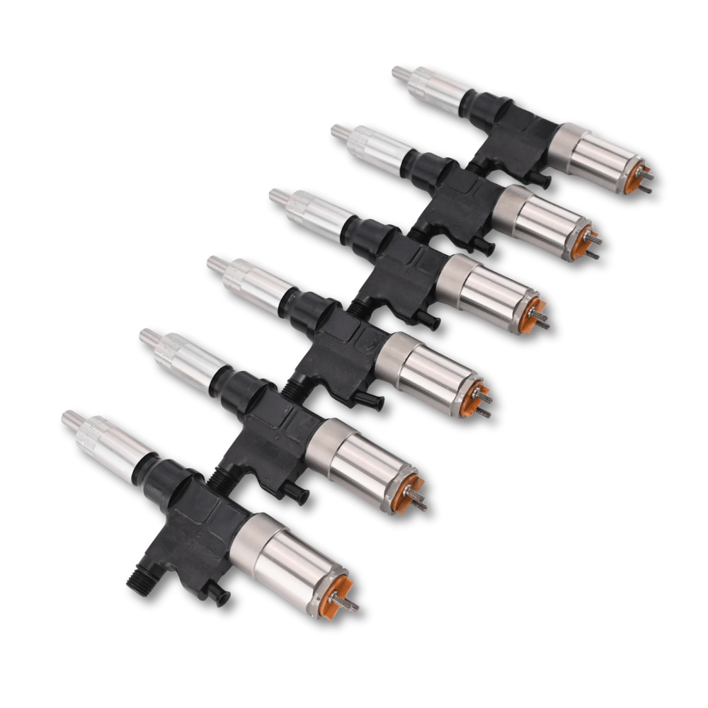6 Pcs Fuel Injector 095000-0451 095000-0501 for Isuzu Engine 4HK1 6HK1 FTR Hitachi ZX200 ZX240 - Fuel Parts Depot