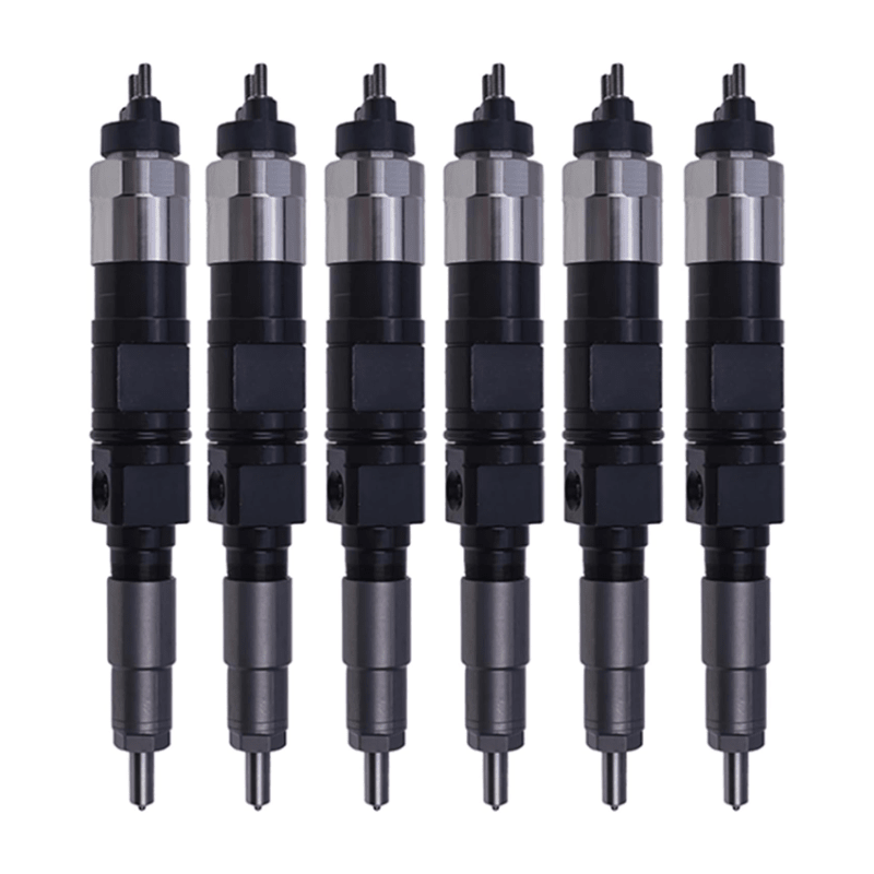 6 Pcs Fuel Injector 095000-6492 0950006492 Compatible with John Deere 6068 7430 E210LC E240LC - Fuel Parts Depot
