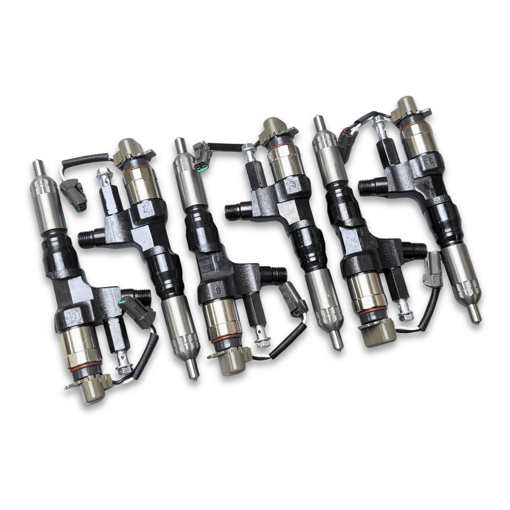 6 Pcs Fuel Injector 095000-6594 0950006594 Fit for Kobelco SK300-8 SK330-8 SK350 for Hino J08E 3.8L 4.7L 5.0L 6.5L 7.7L - Fuel Parts Depot