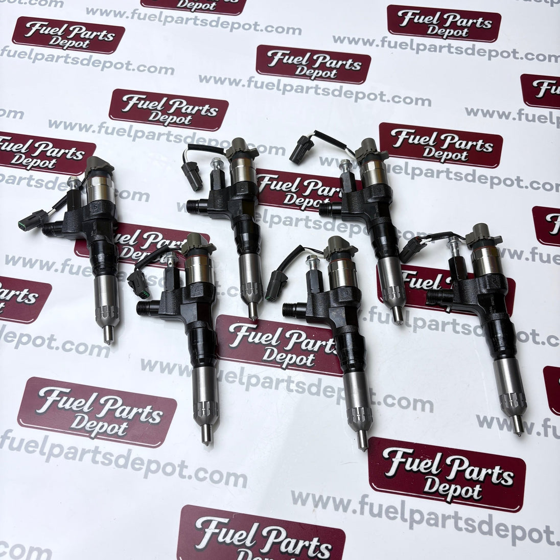 6 Pcs Fuel Injector 095000-6594 0950006594 Fit for Kobelco SK300-8 SK330-8 SK350 for Hino J08E 3.8L 4.7L 5.0L 6.5L 7.7L - Fuel Parts Depot