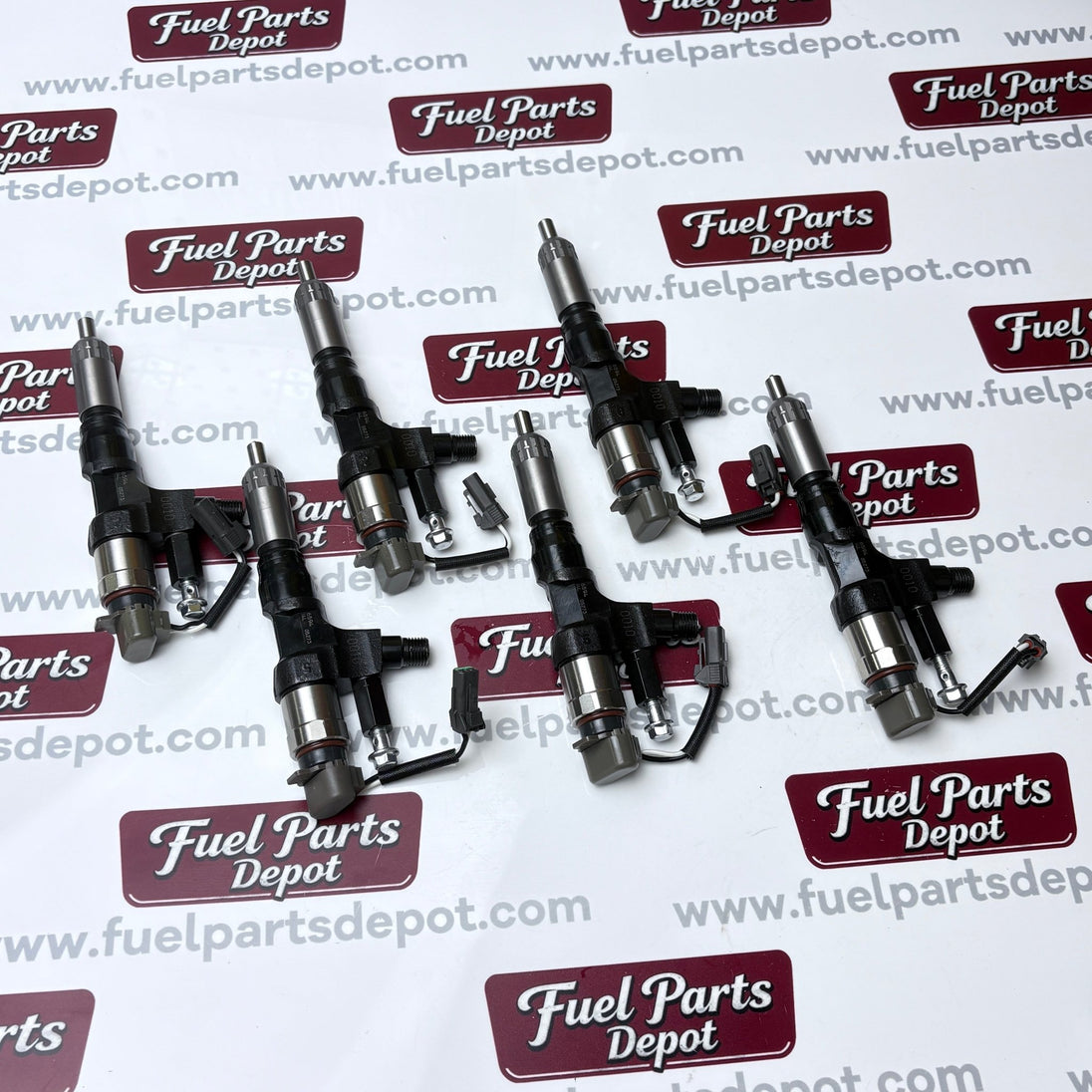 6 Pcs Fuel Injector 095000-6594 0950006594 Fit for Kobelco SK300-8 SK330-8 SK350 for Hino J08E 3.8L 4.7L 5.0L 6.5L 7.7L - Fuel Parts Depot