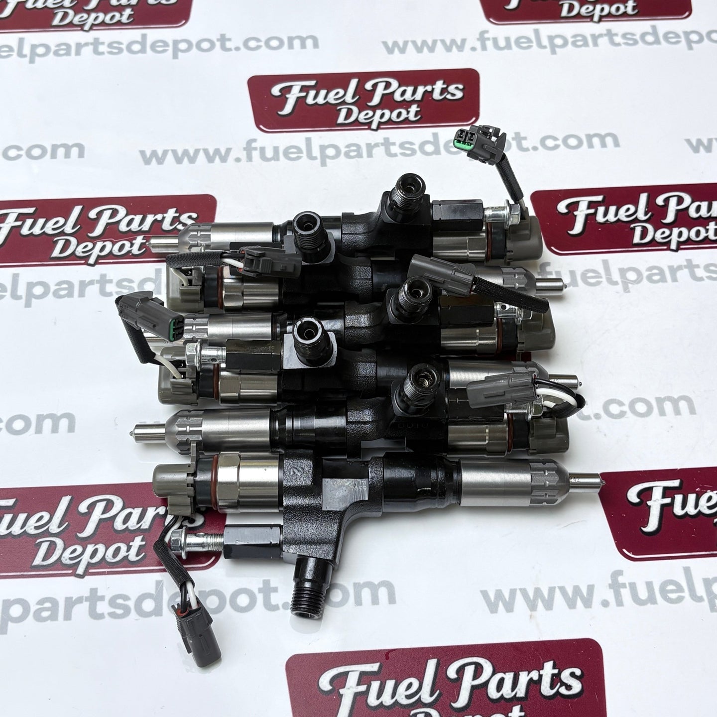 6 Pcs Fuel Injector 095000-6594 0950006594 Fit for Kobelco SK300-8 SK330-8 SK350 for Hino J08E 3.8L 4.7L 5.0L 6.5L 7.7L - Fuel Parts Depot
