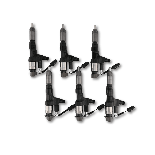6 Pcs Fuel Injector 095000-8092 23670-E0392 for Hino Kobelco Truck Engine - Fuel Parts Depot