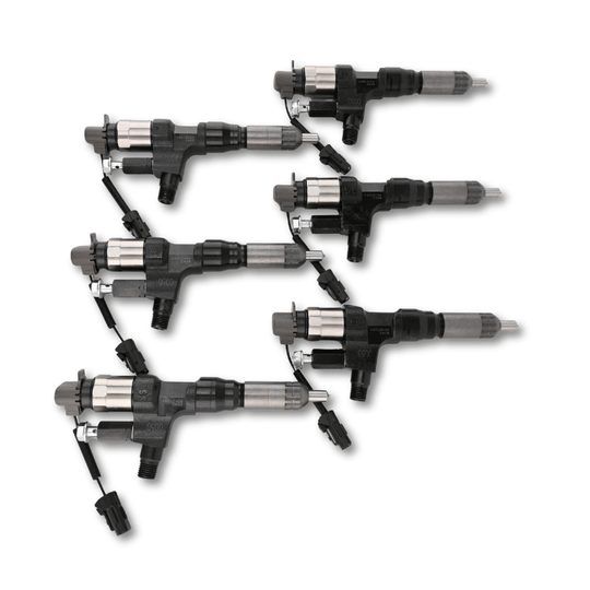 6 Pcs Fuel Injector 095000-8092 23670-E0392 for Hino Kobelco Truck Engine - Fuel Parts Depot