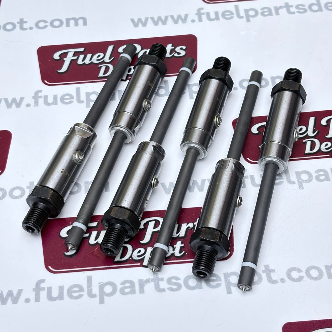 6 Pcs Fuel Injector 0R - 3418 0R3418 fit for Caterpillar CAT Engine 3304 3304B 3306 3306B Excavator 215 219 225 229 235 E240 E300 - Fuel Parts Depot