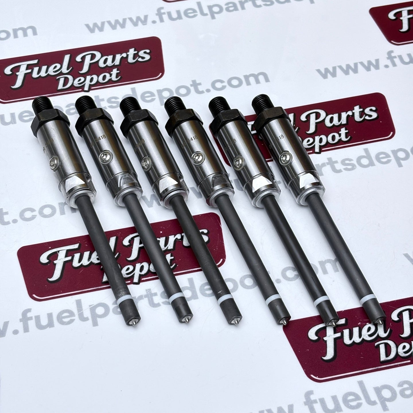 6 Pcs Fuel Injector 0R - 3418 0R3418 fit for Caterpillar CAT Engine 3304 3304B 3306 3306B Excavator 215 219 225 229 235 E240 E300 - Fuel Parts Depot