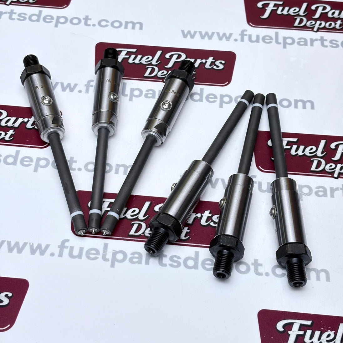 6 Pcs Fuel Injector 0R - 3418 0R3418 fit for Caterpillar CAT Engine 3304 3304B 3306 3306B Excavator 215 219 225 229 235 E240 E300 - Fuel Parts Depot