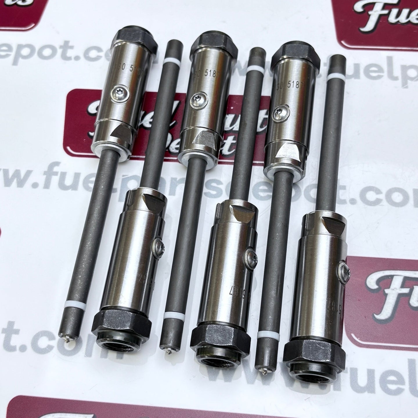 6 Pcs Fuel Injector 130 - 5187 1305187 for Caterpillar CAT Engine 3406C 3406 - Fuel Parts Depot