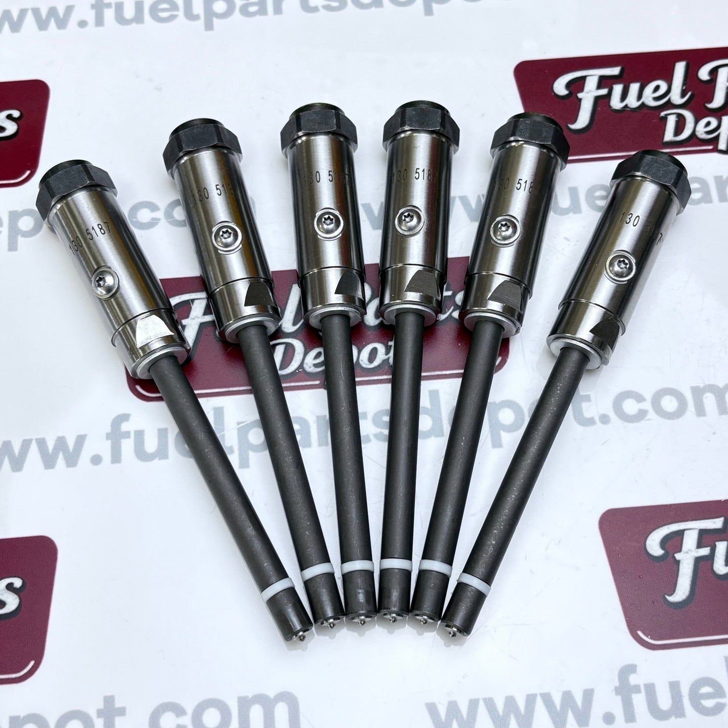 6 Pcs Fuel Injector 130 - 5187 1305187 for Caterpillar CAT Engine 3406C 3406 - Fuel Parts Depot