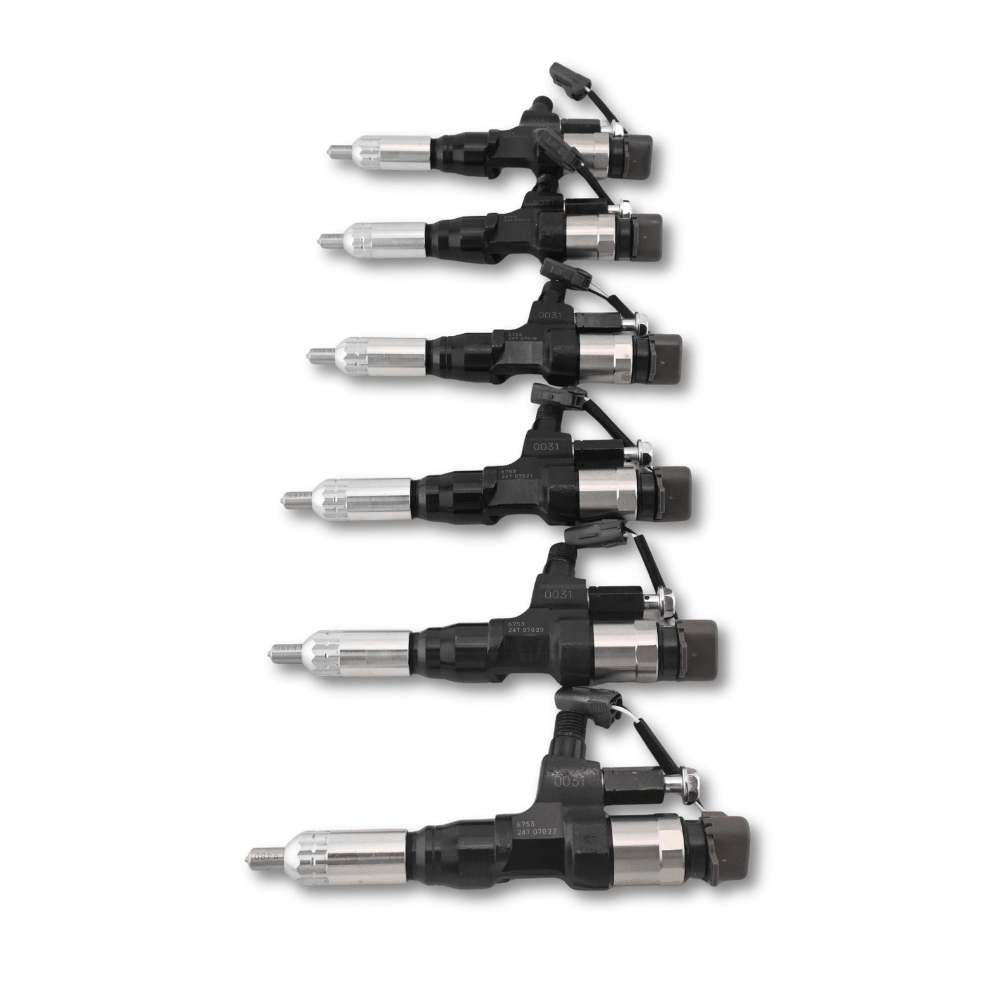 6 Pcs Fuel Injector 23670-E0030 Fit for Hino Engine J08E Truck 500 Series - Fuel Parts Depot