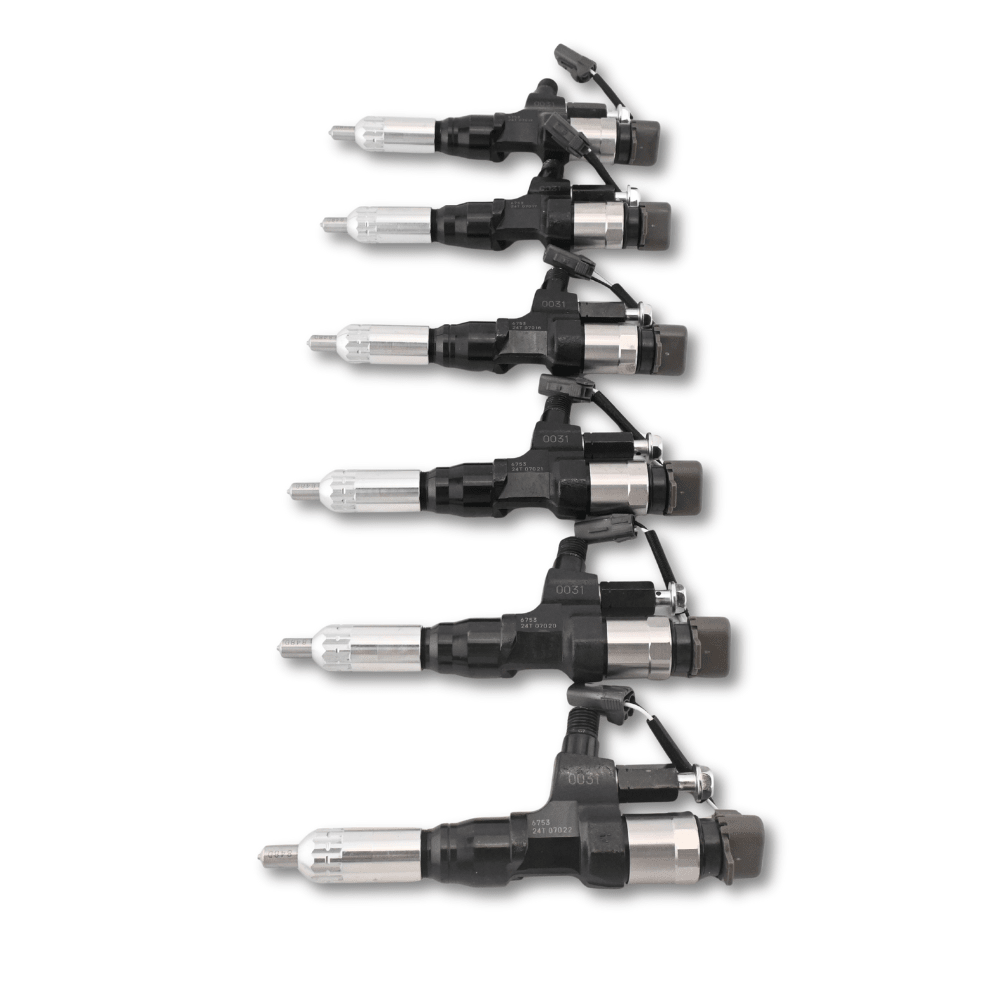 6 Pcs Fuel Injector 23670-E0030 Fit for Hino Engine J08E Truck 500 Series - Fuel Parts Depot