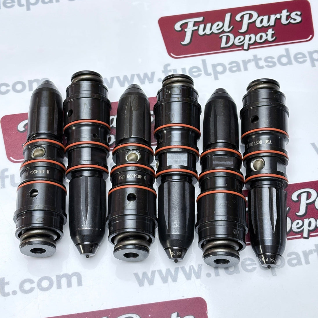 6 Pcs Fuel Injector 4914308 3054218 for Cummins Engine N855 NT855 NTA855 N106 - Fuel Parts Depot