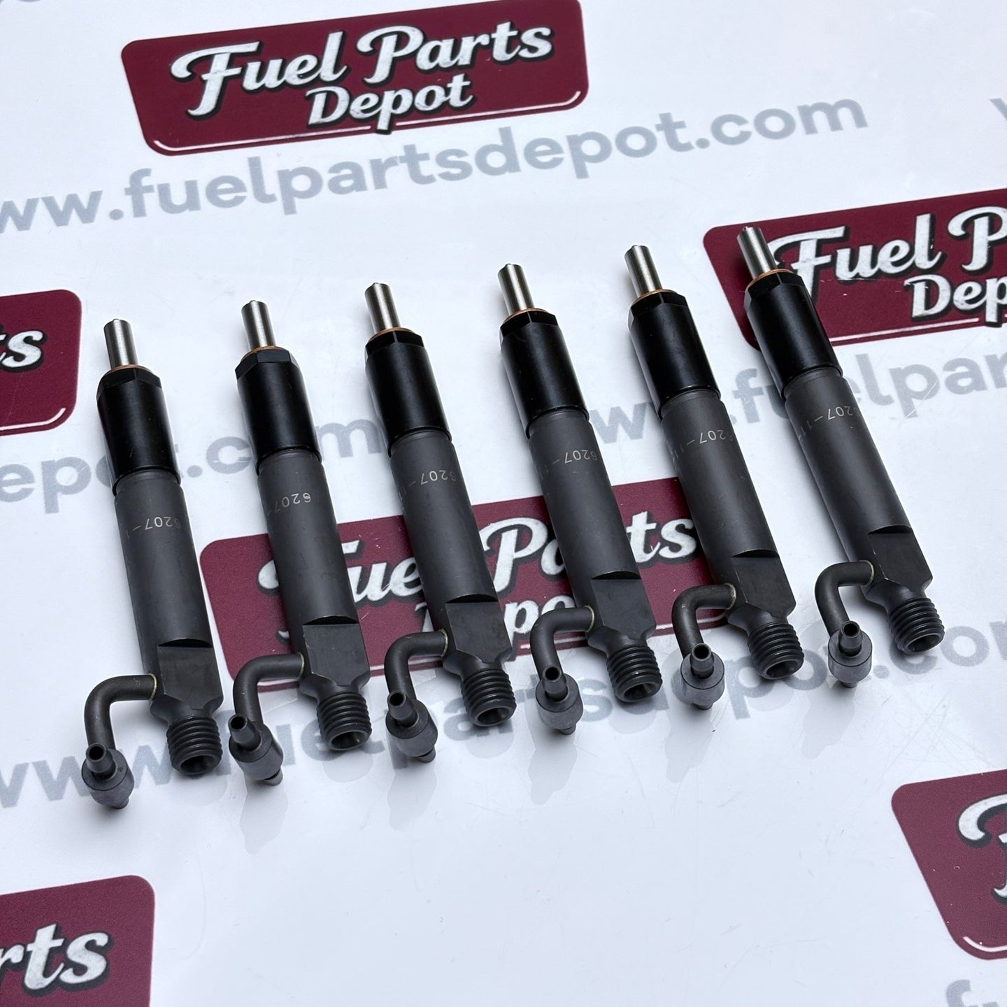 6 Pcs Fuel Injector 6207 - 11 - 3100 6202 - 13 - 3110 Fits Komatsu SA6D95L Engine PC200 - 6 PC200 - 5 D21AG - 7 D21S - 7 - Fuel Parts Depot