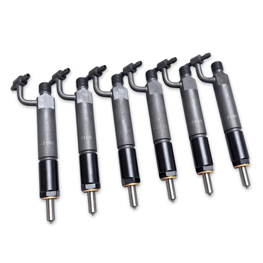 6 Pcs Fuel Injector 6207 - 11 - 3100 6202 - 13 - 3110 Fits Komatsu SA6D95L Engine PC200 - 6 PC200 - 5 D21AG - 7 D21S - 7 - Fuel Parts Depot