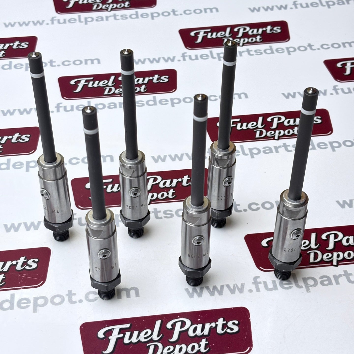 6 Pcs Fuel Injector 7W-7038 7W7038 0R-4124 0R4124 Fit for Caterpillar CAT Engine 3306 3306B Tractor D6H D6D D6R - Fuel Parts Depot
