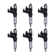 6 Pcs Fuel Injector 8-98151856-3 8981518563 Compatible with Isuzu 4HK1 6HK1 Engine - Fuel Parts Depot