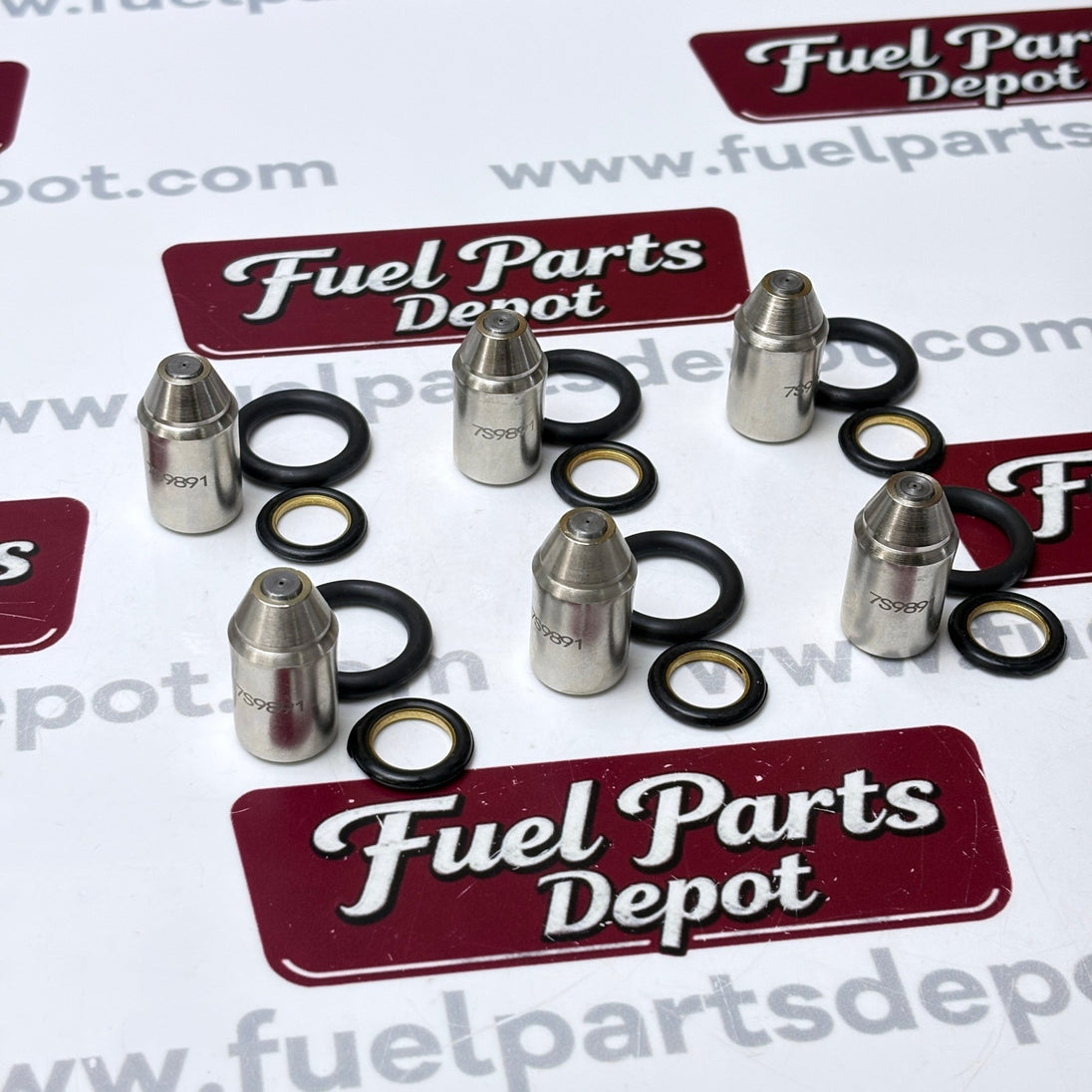 6 Pcs Fuel Injector Nozzle 7S-9891 8N-4694 Set of 6 for CAT 3306 3406 3408 3412 Excavator Dozer Loader Grader - Fuel Parts Depot