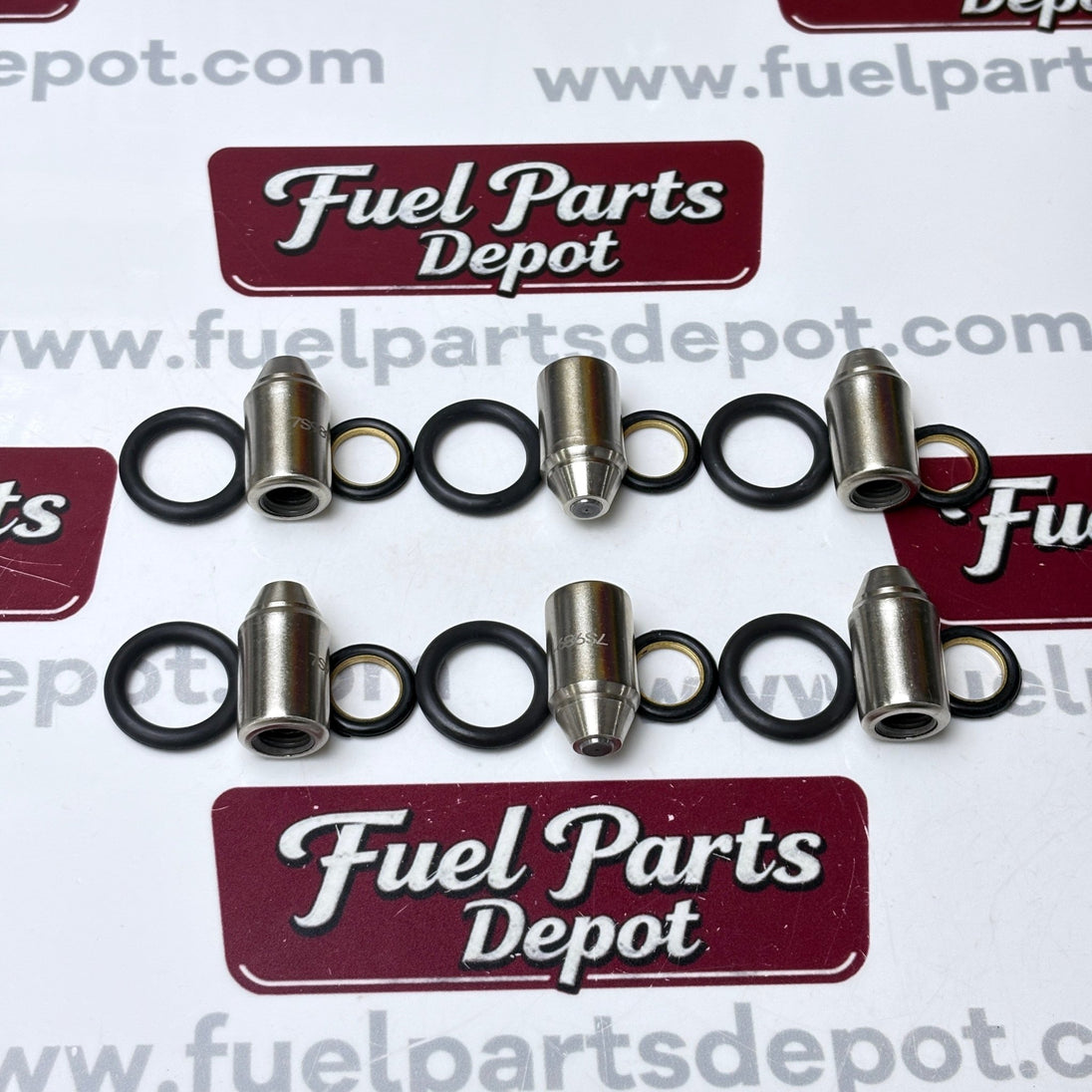 6 Pcs Fuel Injector Nozzle 7S-9891 8N-4694 Set of 6 for CAT 3306 3406 3408 3412 Excavator Dozer Loader Grader - Fuel Parts Depot