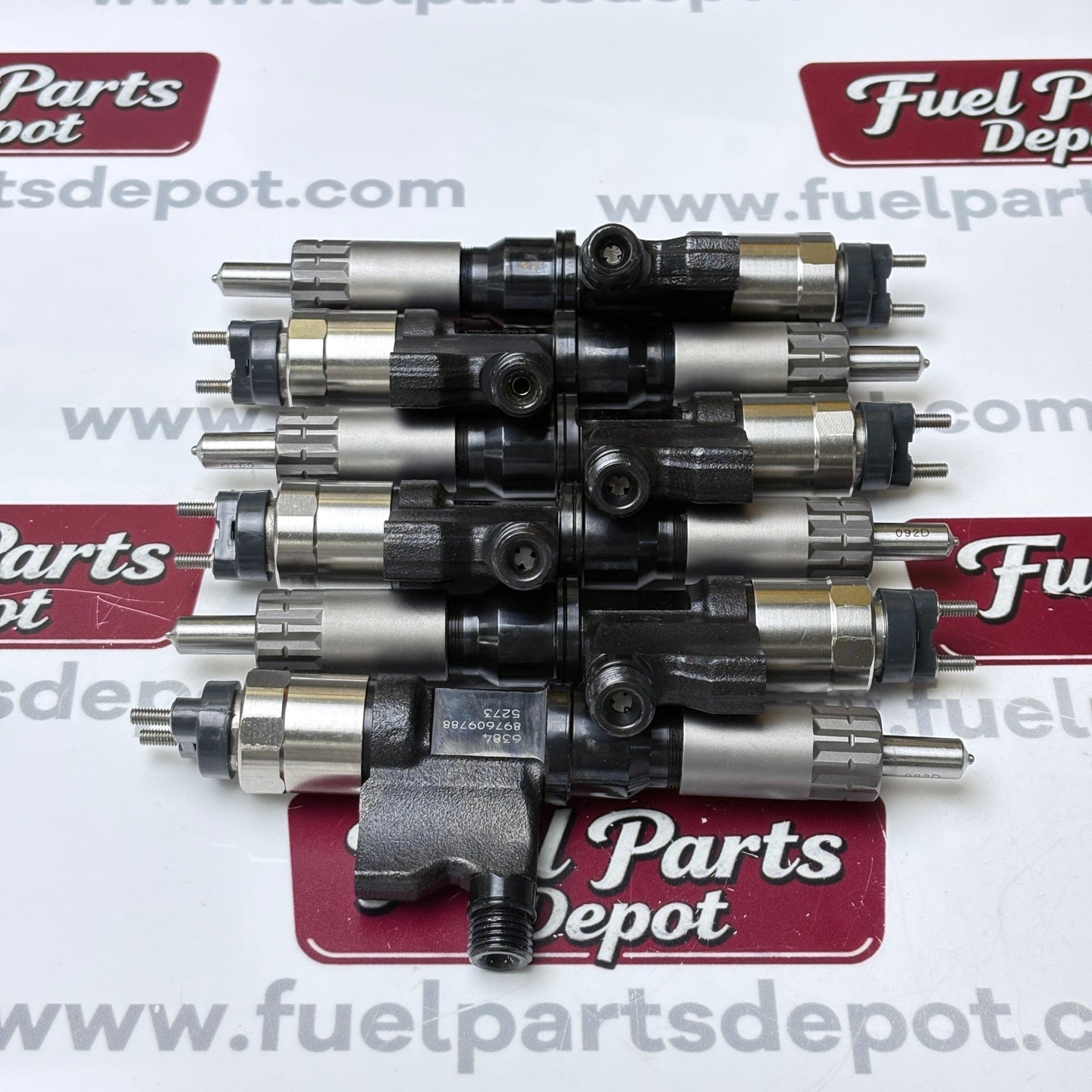 6 Pcs Fuel Injector Set 095000-6384 095000-6382 for Isuzu 6HK1 7.8L Engine NPR NQR Truck Excavator - Fuel Parts Depot