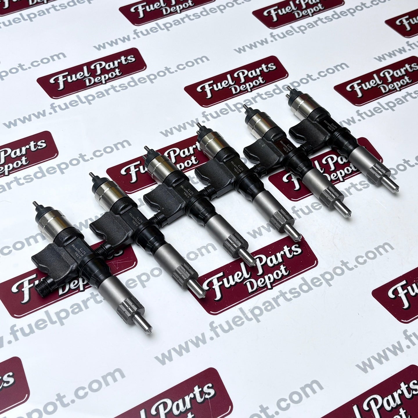 6 Pcs Fuel Injector Set 095000-6384 095000-6382 for Isuzu 6HK1 7.8L Engine NPR NQR Truck Excavator - Fuel Parts Depot