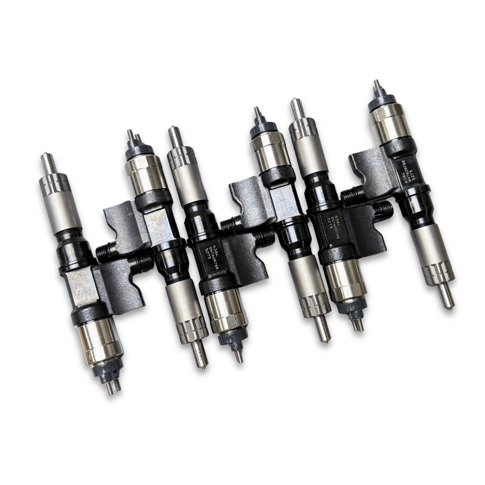 6 Pcs Fuel Injector Set 095000-6384 095000-6382 for Isuzu 6HK1 7.8L Engine NPR NQR Truck Excavator - Fuel Parts Depot