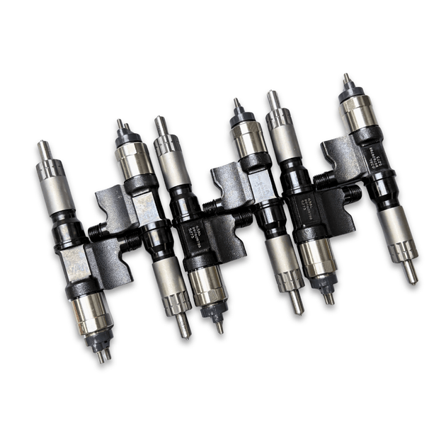 6 Pcs Fuel Injector Set 095000-6384 095000-6382 for Isuzu 6HK1 7.8L Engine NPR NQR Truck Excavator - Fuel Parts Depot