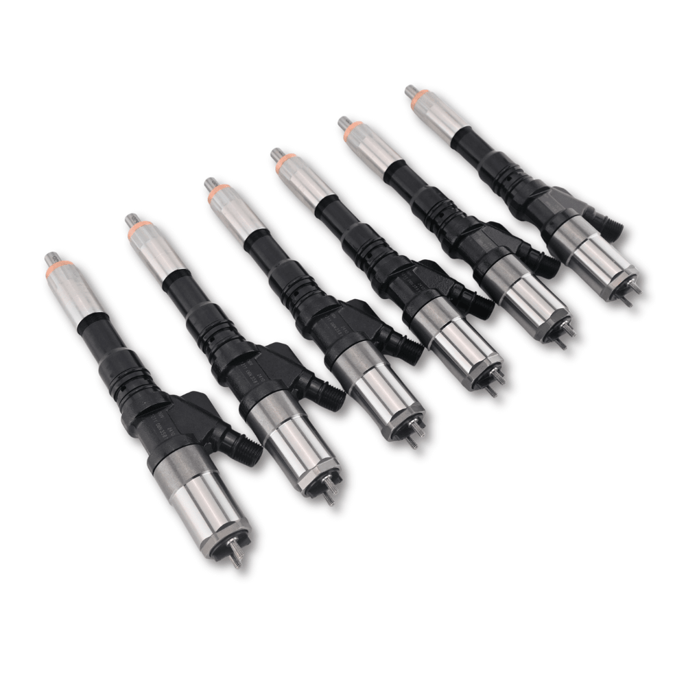 6 Pcs Fuel Injector Set 6156-11-3300 095000-1211 for Komatsu SA6D125E Engine PC400-7 Excavator - Fuel Parts Depot