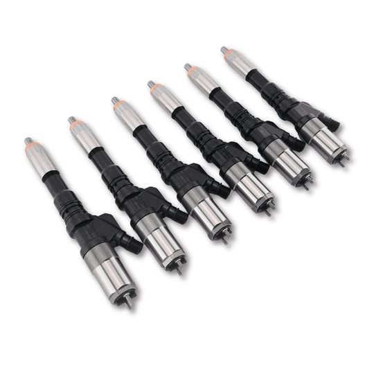 6 Pcs Fuel Injector Set 6156-11-3300 095000-1211 for Komatsu SA6D125E Engine PC400-7 Excavator - Fuel Parts Depot