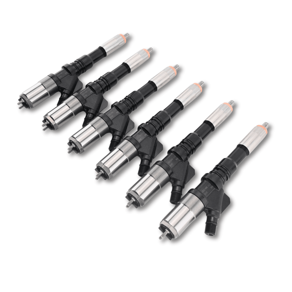 6 Pcs Fuel Injector Set 6156-11-3300 095000-1211 for Komatsu SA6D125E Engine PC400-7 Excavator - Fuel Parts Depot