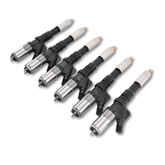6 Pcs Fuel Injector Set 6156-11-3300 095000-1211 for Komatsu SA6D125E Engine PC400-7 Excavator - Fuel Parts Depot