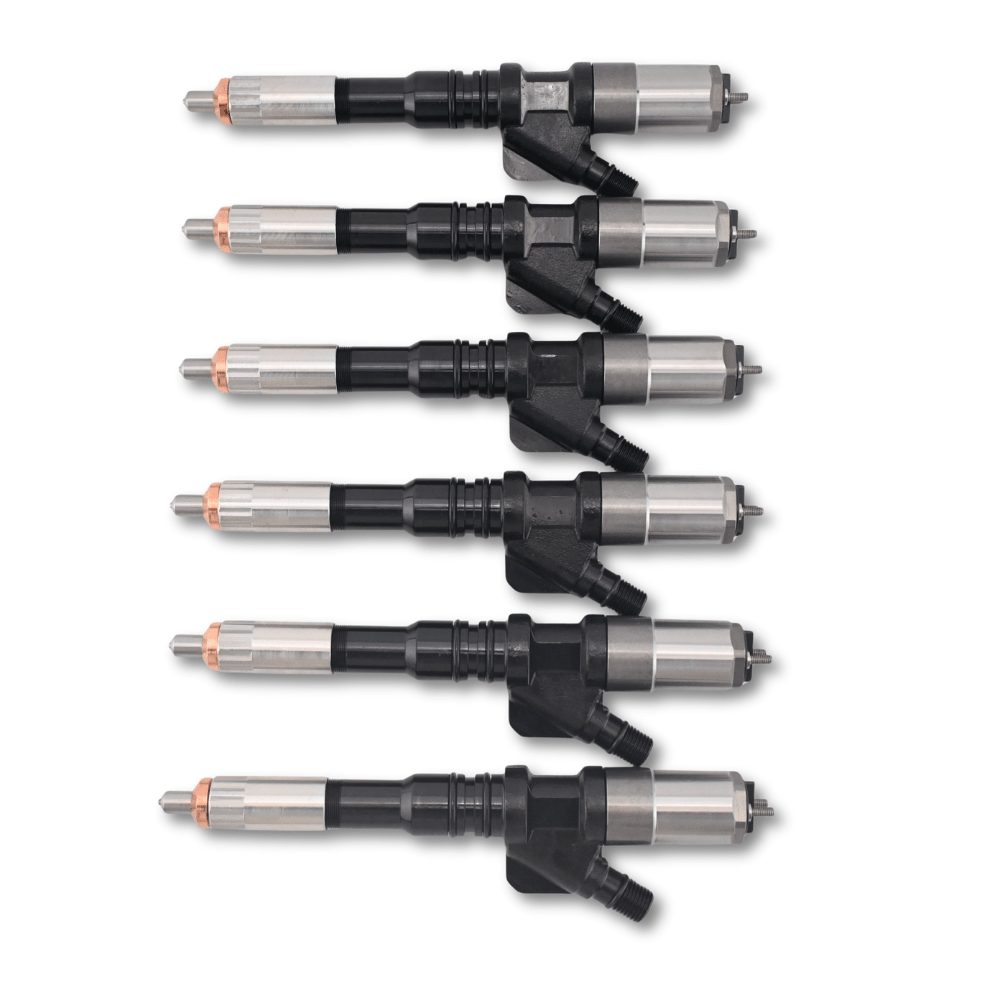 6 Pcs Fuel Injector Set 6156-11-3300 095000-1211 for Komatsu SA6D125E Engine PC400-7 Excavator - Fuel Parts Depot