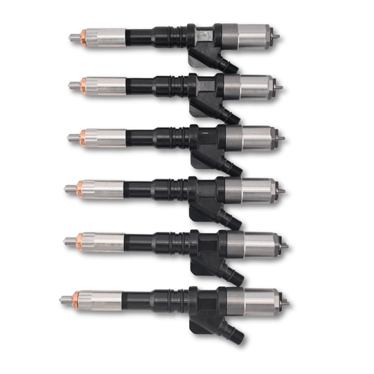 6 Pcs Fuel Injector Set 6156-11-3300 095000-1211 for Komatsu SA6D125E Engine PC400-7 Excavator - Fuel Parts Depot