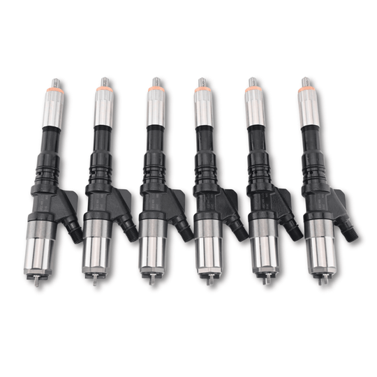 6 Pcs Fuel Injector Set 6156-11-3300 095000-1211 for Komatsu SA6D125E Engine PC400-7 Excavator - Fuel Parts Depot