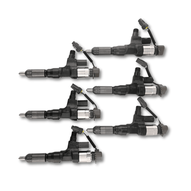 6 Pcs Fuel Injector VH23670E0010 for Hino Engine J08E Kobelco Excavator SK350-9 SK200-8 SK260-8 - Fuel Parts Depot