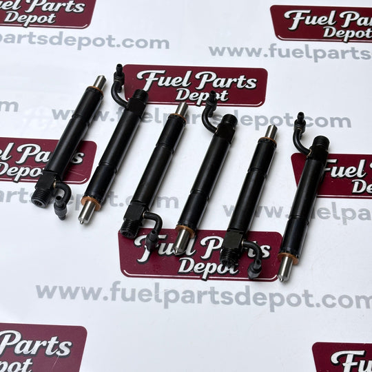 6 Pcs Fuel Injector With Cap 749039C91 682654C91 for Case IH Engine D-466 DT-466 DT-466B DTI-466 DTI-466B DTI-466C - Fuel Parts Depot