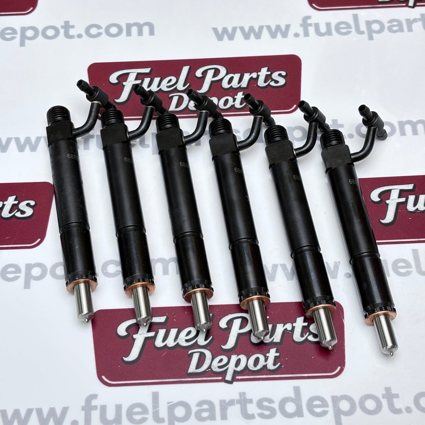 6 Pcs Fuel Injector w/Nozzle 688840C91 749763C91 780328 For Navistar Engine DT466 - Fuel Parts Depot