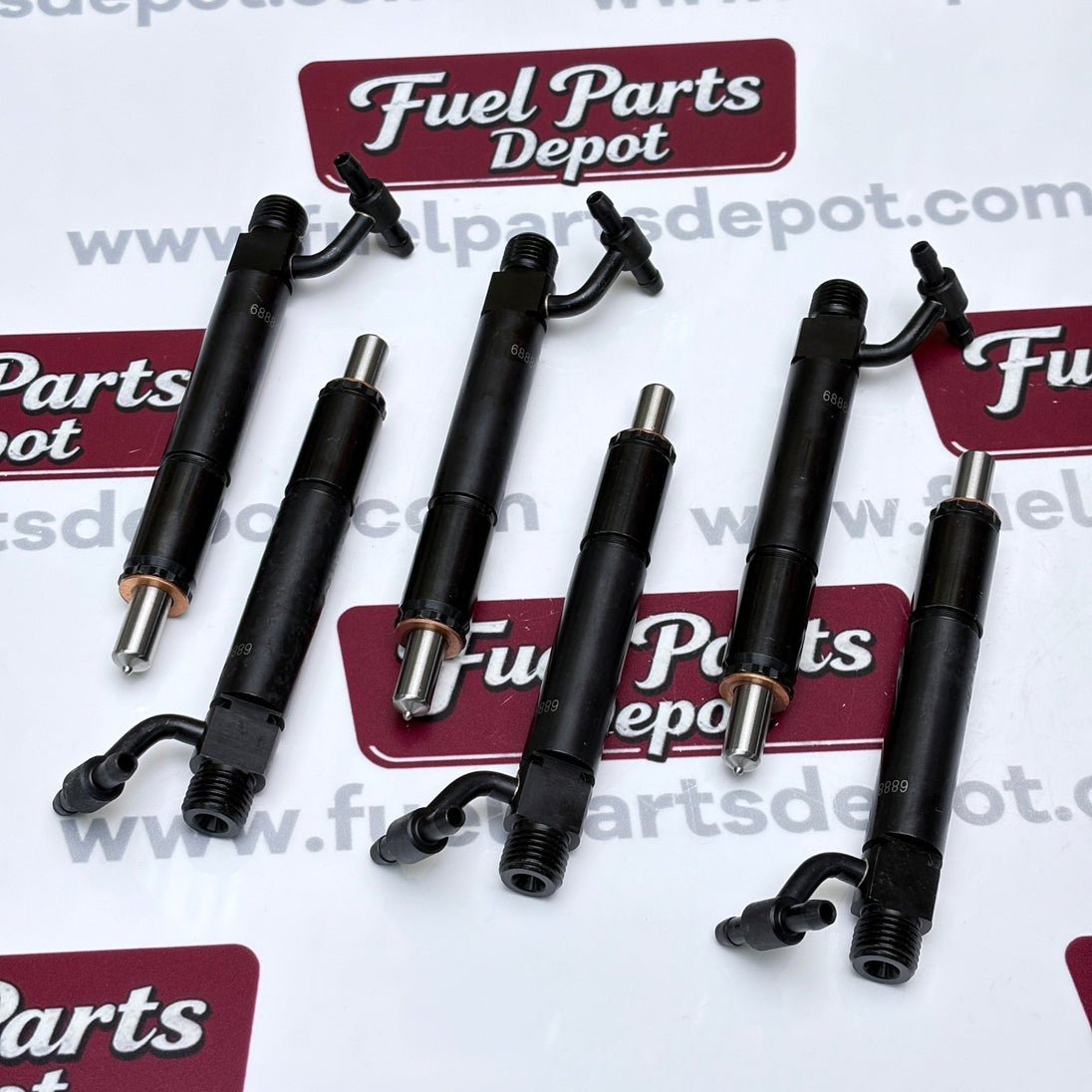 6 Pcs Fuel Injector w/Nozzle 688840C91 749763C91 780328 For Navistar Engine DT466 - Fuel Parts Depot