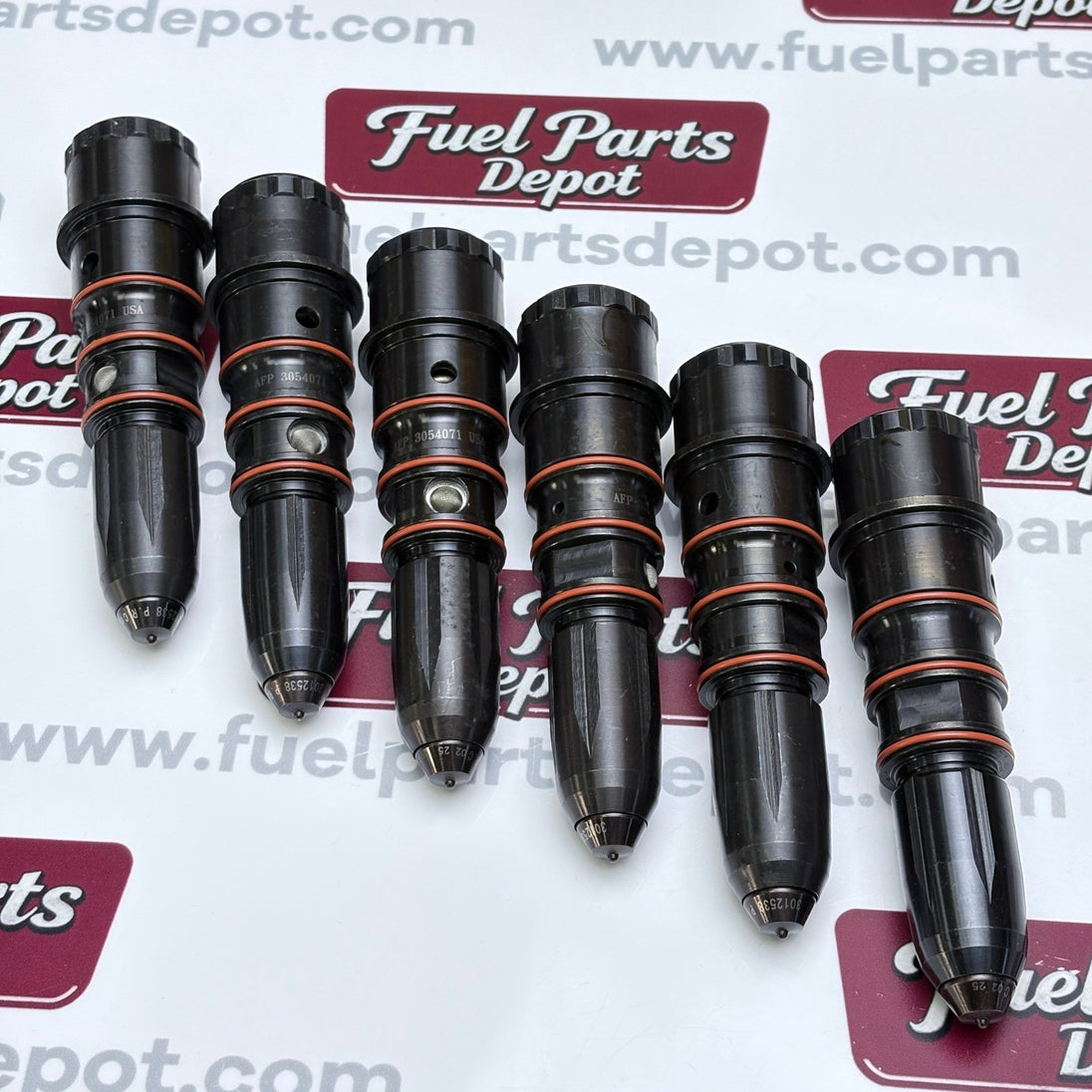 6 Pcs Fuel Injectors 3054071 3018346 3009466 for Cummins N855 Engine QSM11 NT855 K38 K496 - Fuel Parts Depot