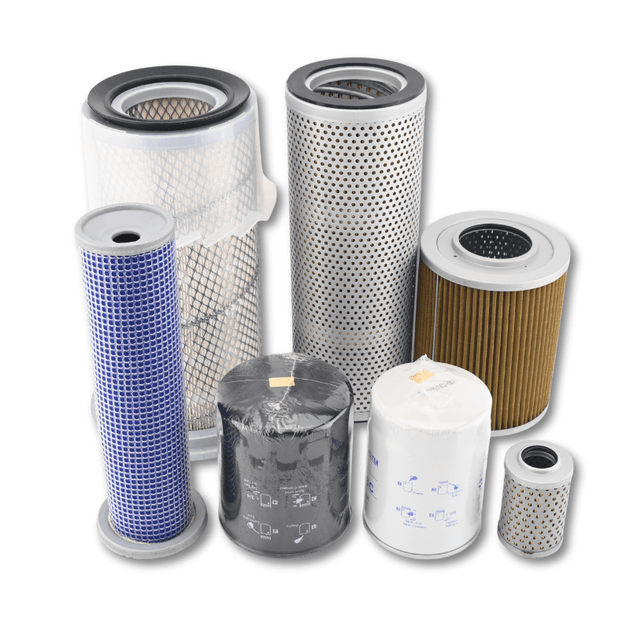 Filter Kit 6-Piece ME014833 ME006066 for Mitsubishi 4D32 Engine CAT E70B Excavator - Fuel Parts Depot