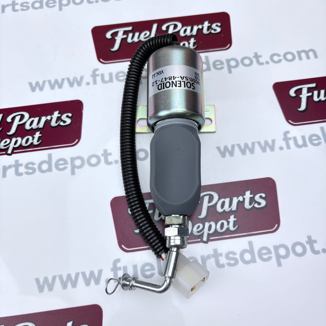 Fuel Shut Off Solenoid 12V SA - 4847 - 12 Shutdown Solenoid 1751ES - 12E7UC5B1S1 for Woodward 1700 Series Diesel Tractor - Fuel Parts Depot