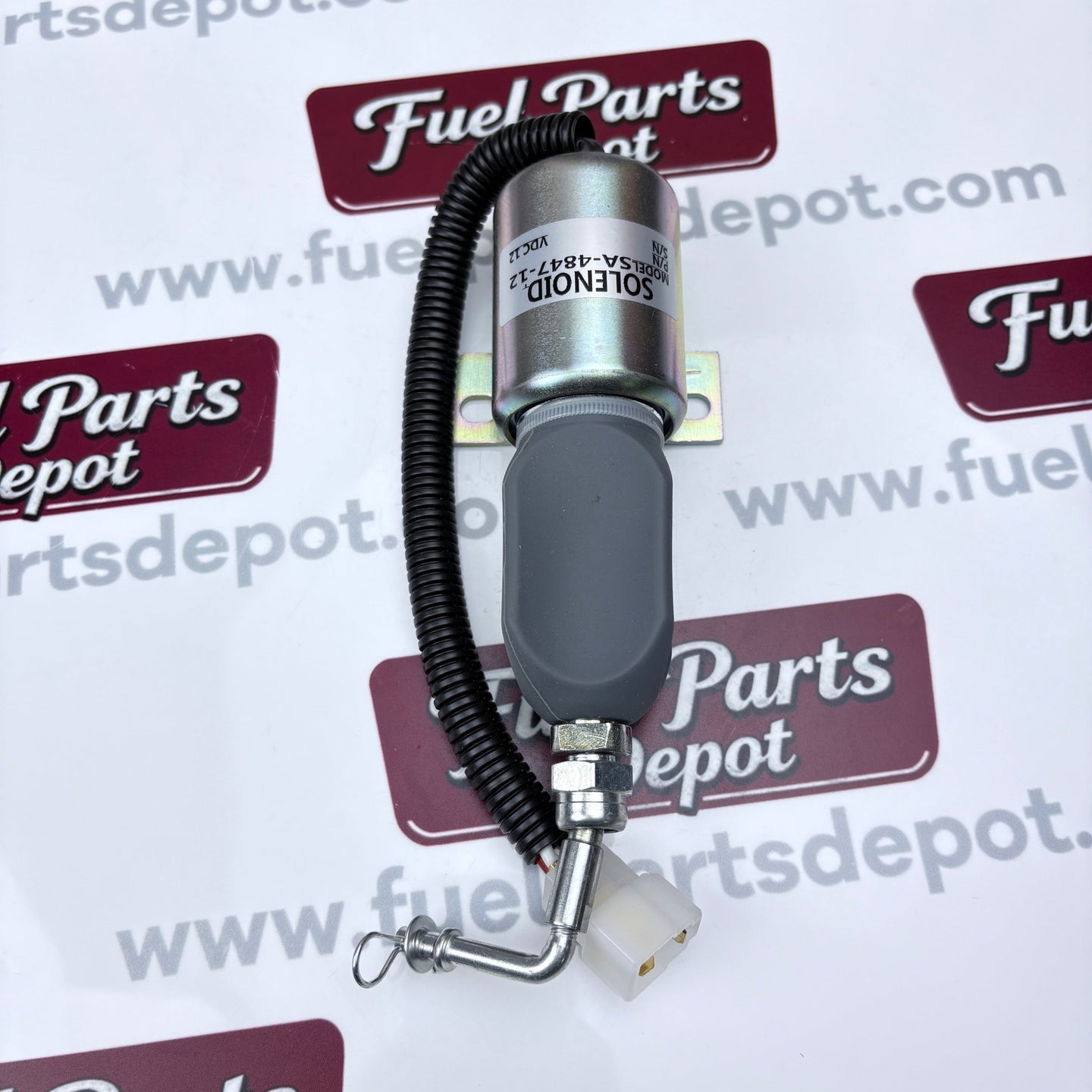 Fuel Shut Off Solenoid 12V SA - 4847 - 12 Shutdown Solenoid 1751ES - 12E7UC5B1S1 for Woodward 1700 Series Diesel Tractor - Fuel Parts Depot