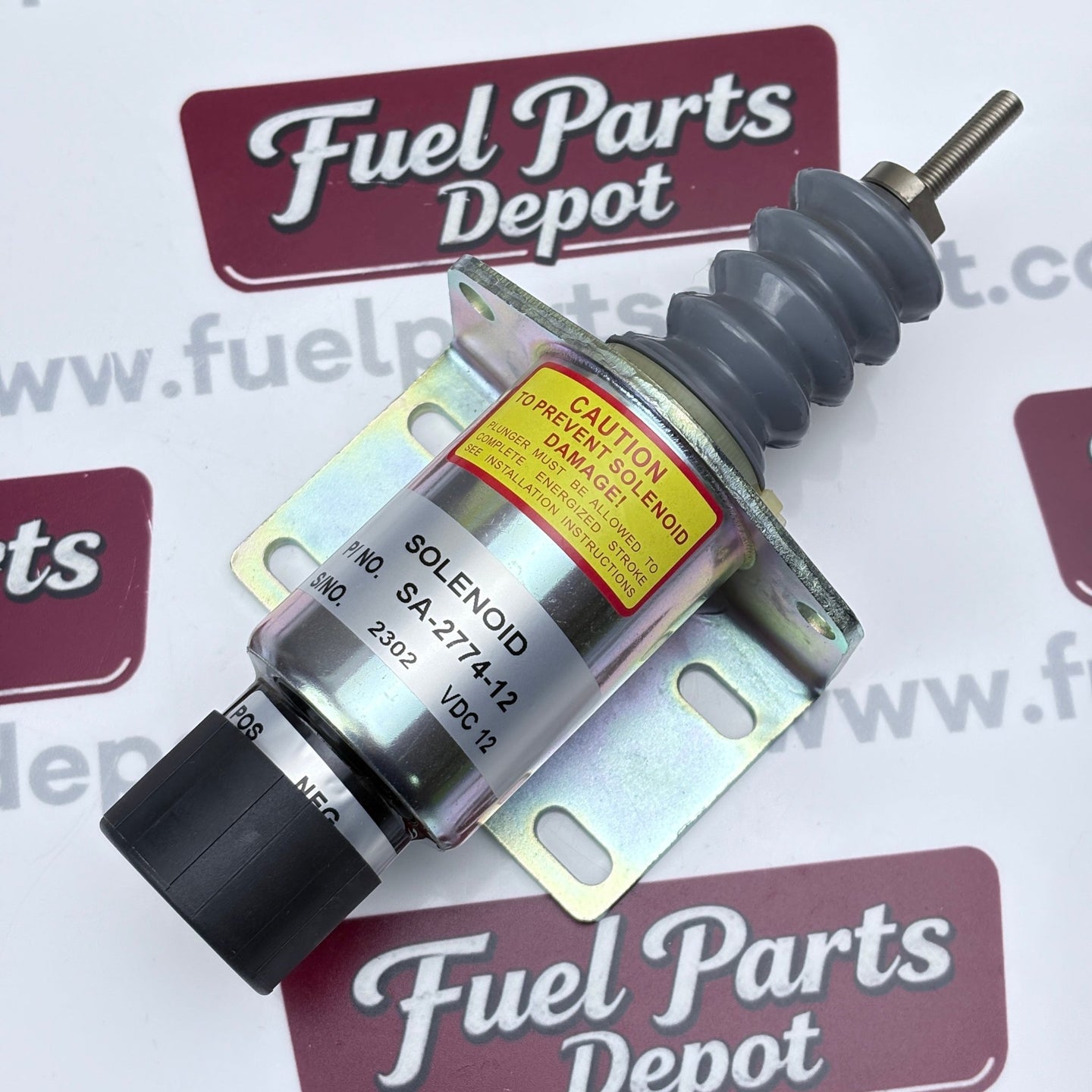 Fuel Shutoff Solenoid 12V SA - 2774 - 12 Stop Solenoid 2001 - 12F2U1B2A For Woodward Counterparts - Fuel Parts Depot