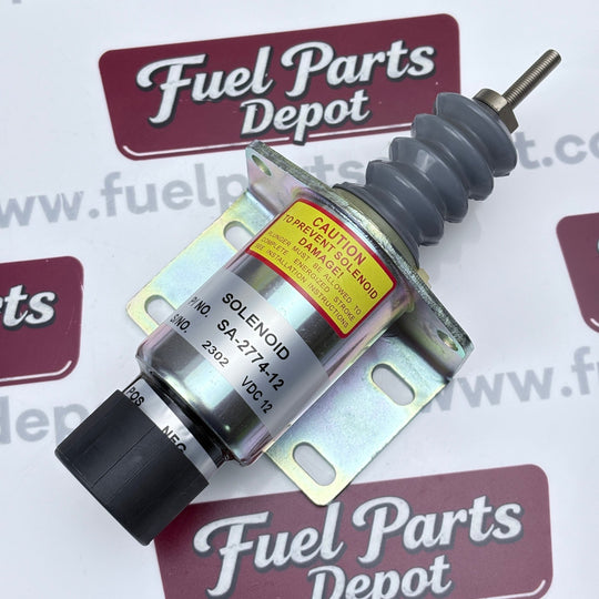 Fuel Shutoff Solenoid 12V SA - 2774 - 12 Stop Solenoid 2001 - 12F2U1B2A For Woodward Counterparts - Fuel Parts Depot
