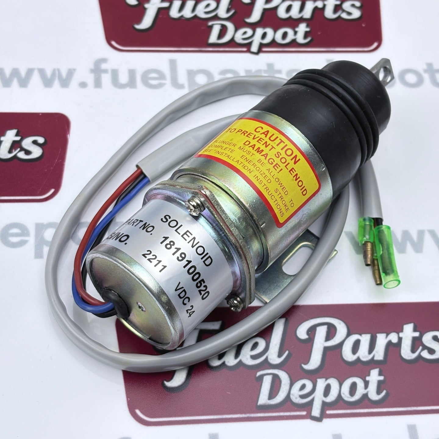 Fuel Shutoff Solenoid 24V 1819100520 1 - 81910 - 0520 MV2 - 17A for Isuzu 4JG1 4JG2 6BG1 Engine - Fuel Parts Depot