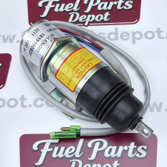 Fuel Shutoff Solenoid 24V 1819100520 1 - 81910 - 0520 MV2 - 17A for Isuzu 4JG1 4JG2 6BG1 Engine - Fuel Parts Depot