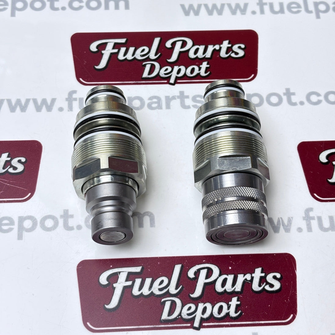 Hydraulic Flat Face Coupler Kit 6679837 6680018 Male Female 46mm for Bobcat Skid Steer CTL Excavator Telehandler 753 863 S175 S300 S650 T140 T180 - Fuel Parts Depot