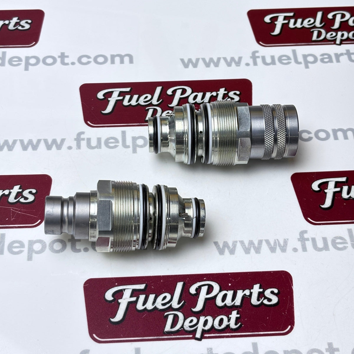 Hydraulic Flat Face Coupler Kit 6679837 6680018 Male Female 46mm for Bobcat Skid Steer CTL Excavator Telehandler 753 863 S175 S300 S650 T140 T180 - Fuel Parts Depot